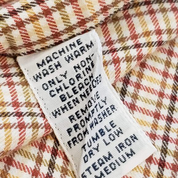 Polo Ralph Lauren Shirt Oxford Mens Blake XL Fall Brown Plaid LS Button Down - Picture 10 of 11